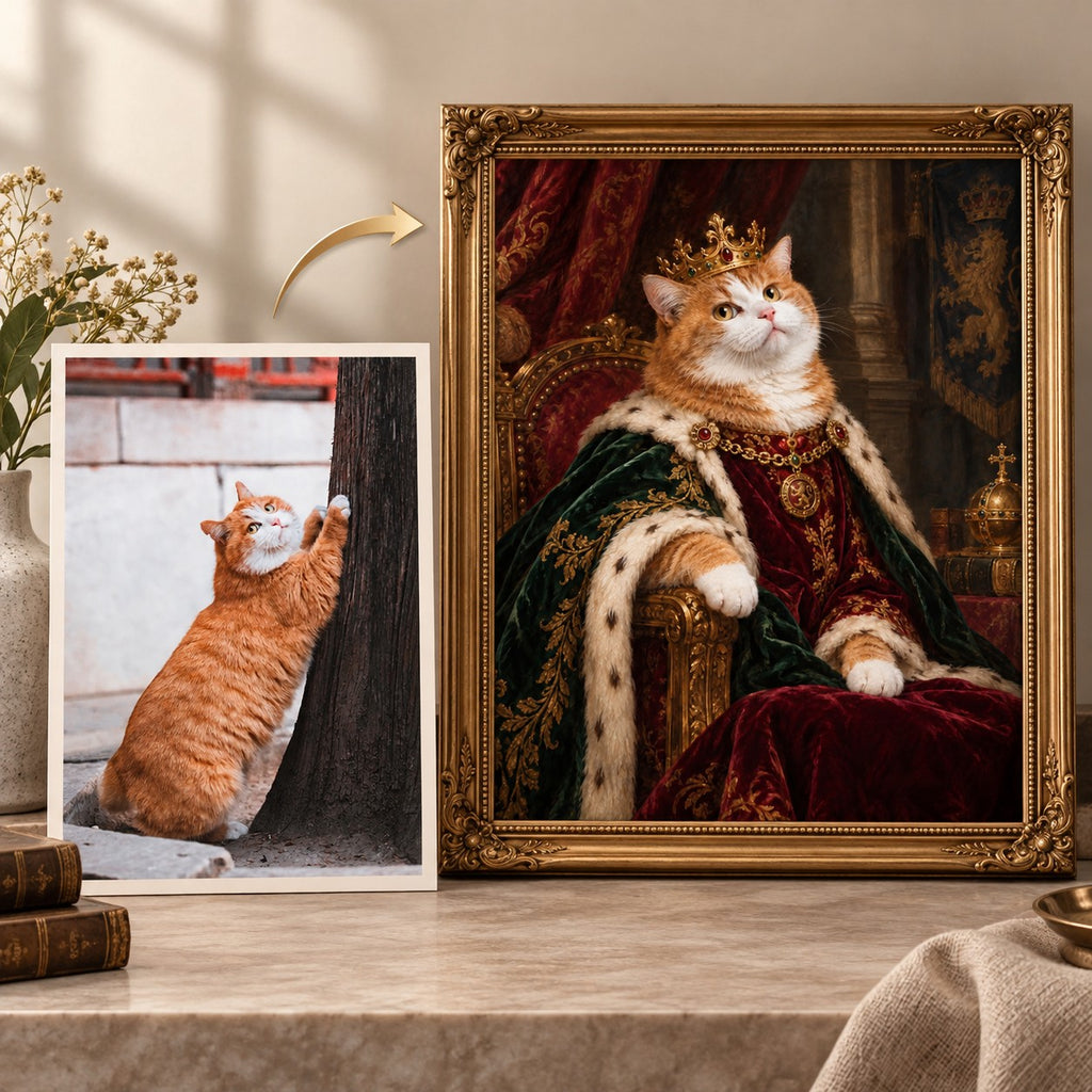 Custom Cat Portraits From Your Pet Photos