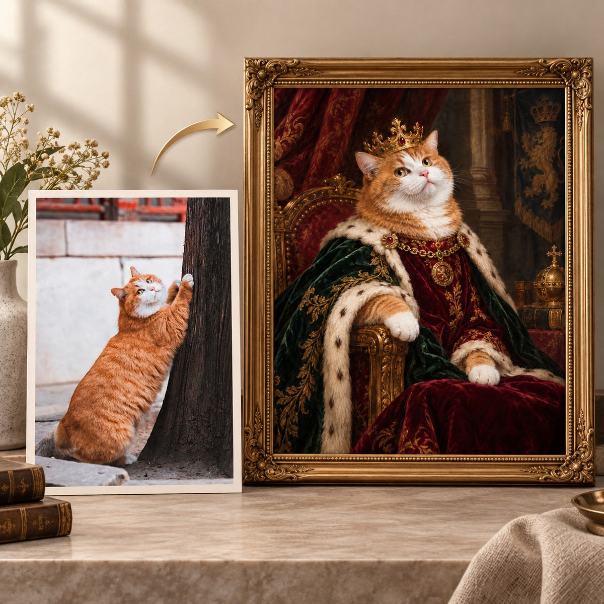 Custom Cat Portraits From Your Pet Photos