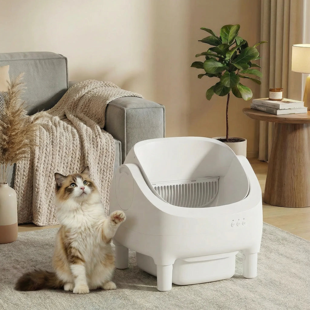 Smart Open-Top Self-Cleaning Litter Box