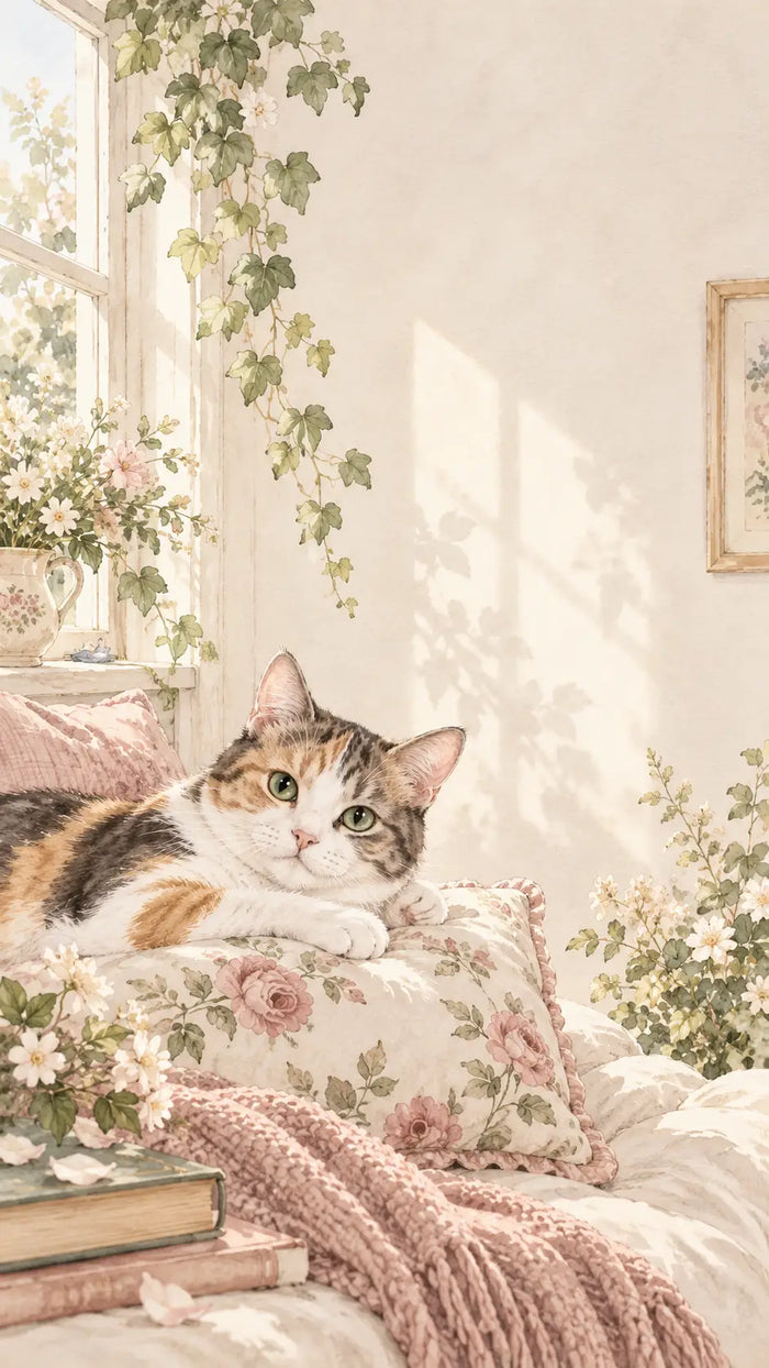Sunlit Calico Afternoon