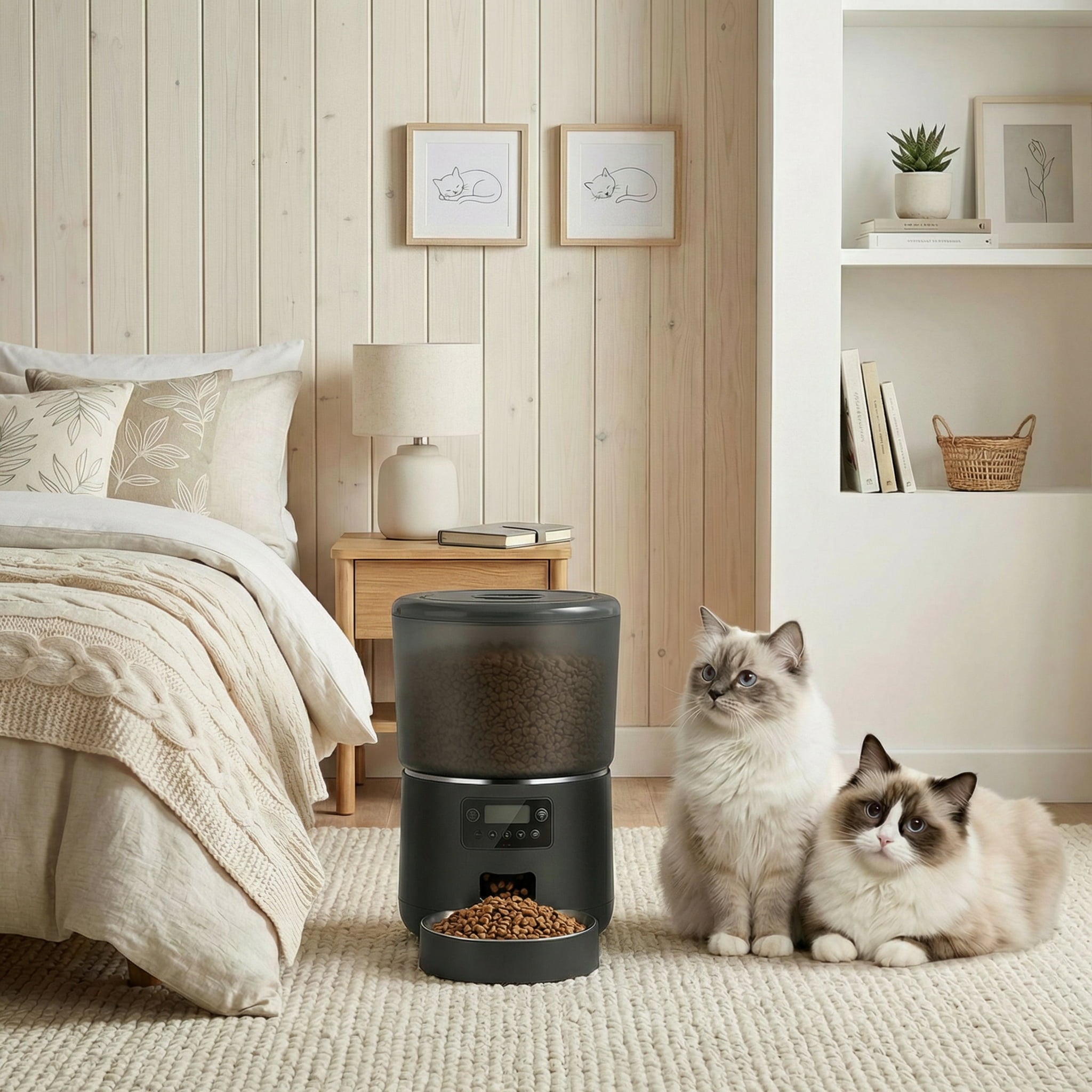 4L Smart Automatic Pet Feeder – CuddleCat