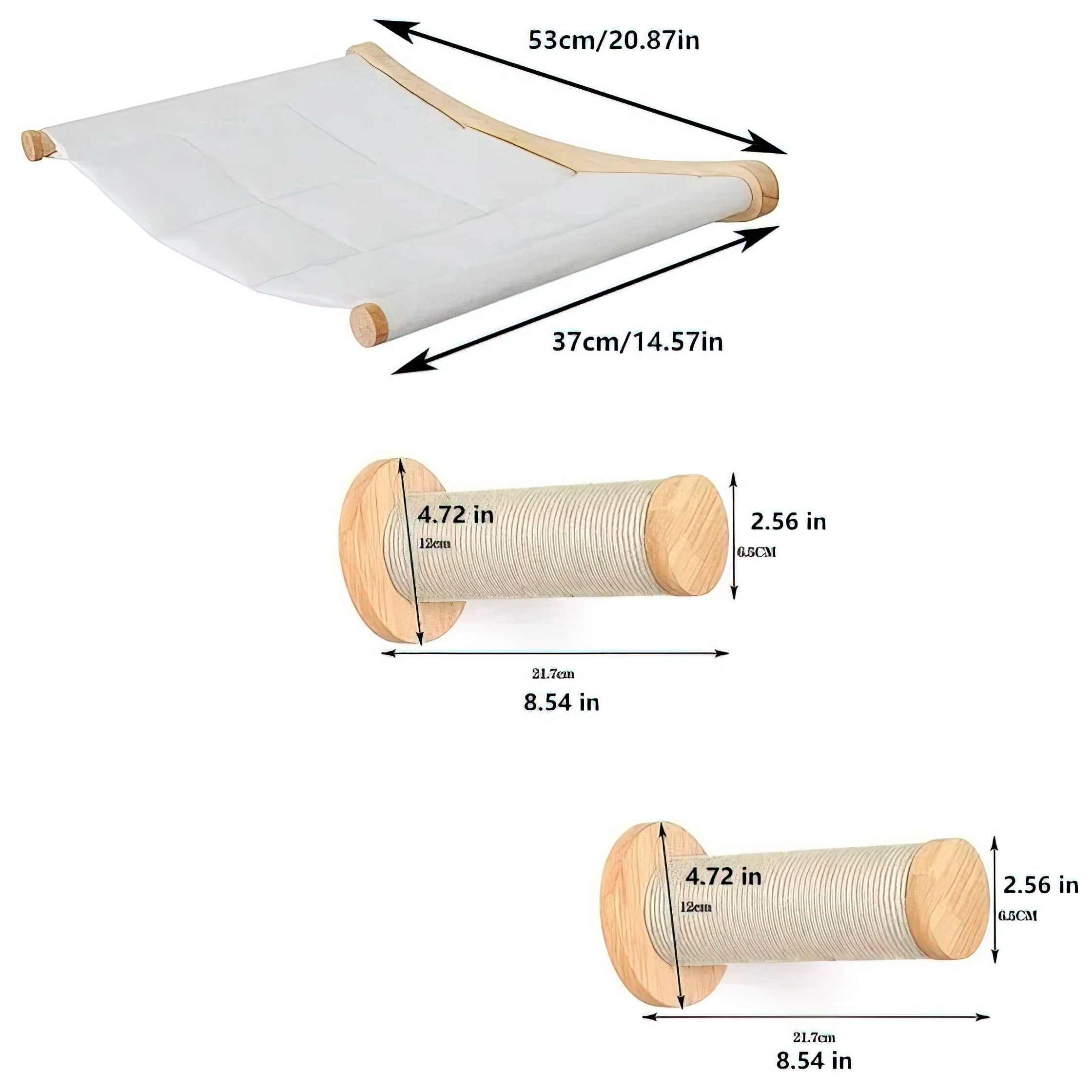 Wall-Mounted Cat Climbing Playground Combo Set