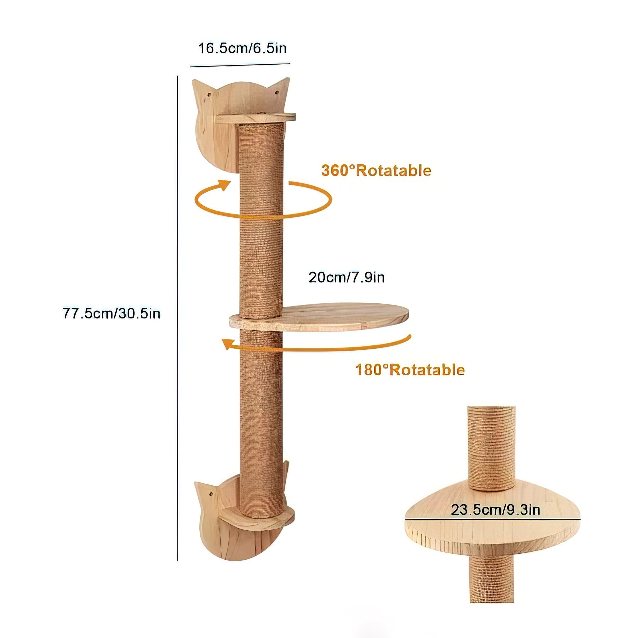 Wall-Mounted Cat Climbing Playground Combo Set