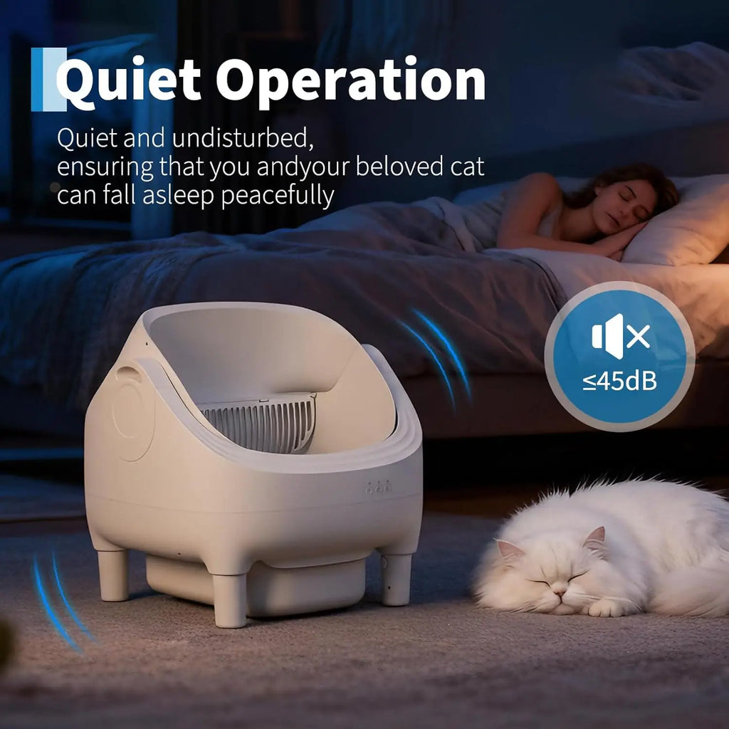 10.5L open-top self-cleaning cat litter box - product view 4