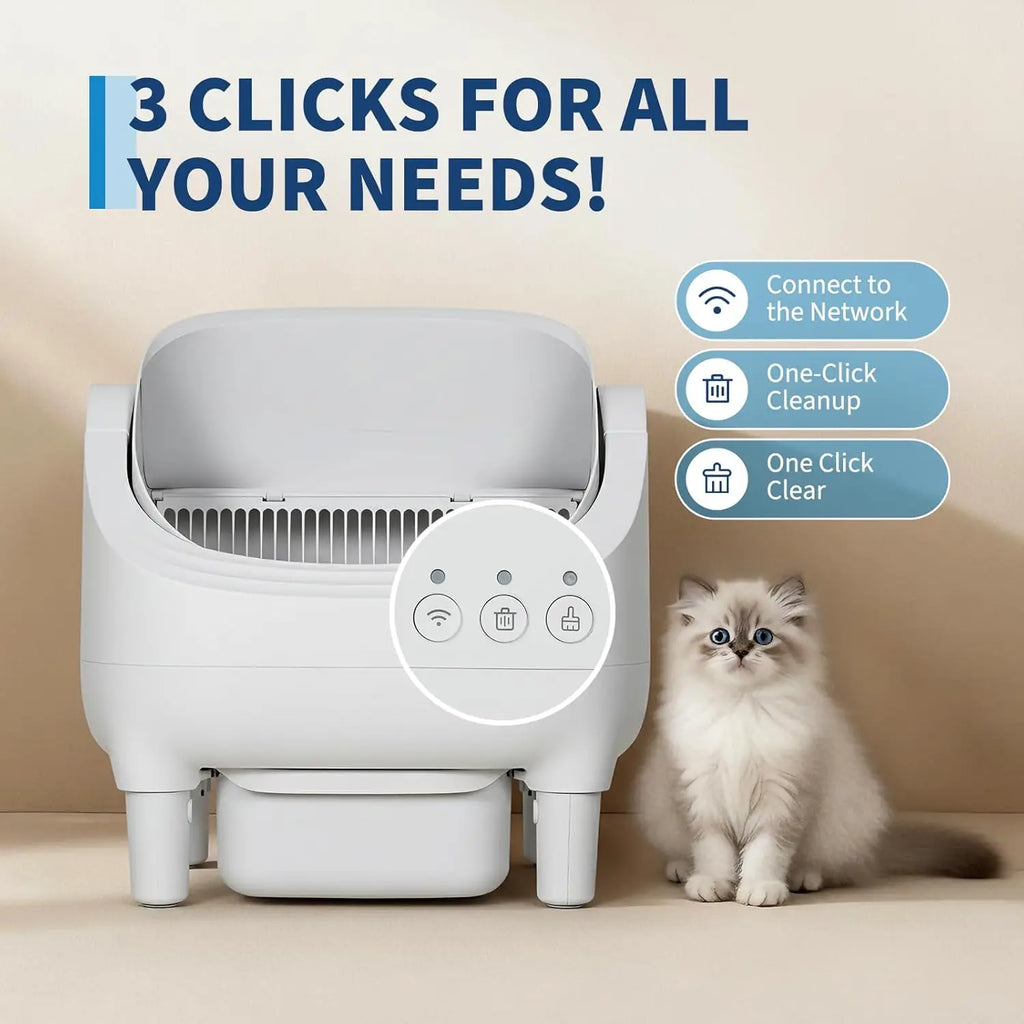 10.5L open-top self-cleaning cat litter box - product view 5