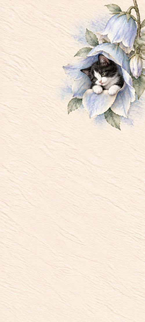 Bluebell Peekaboo free cat phone wallpaper preview