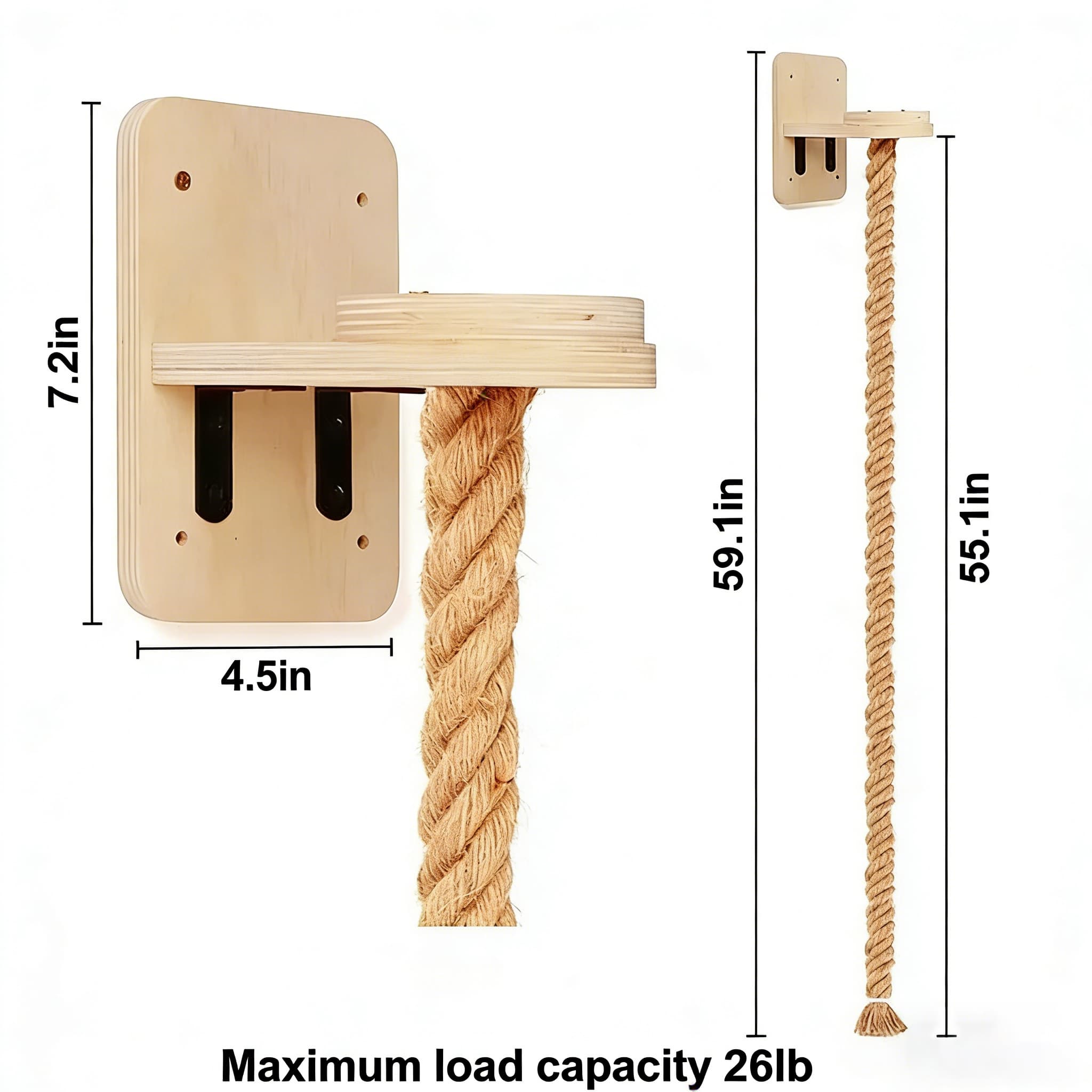 Wall-Mounted Cat Climbing Playground