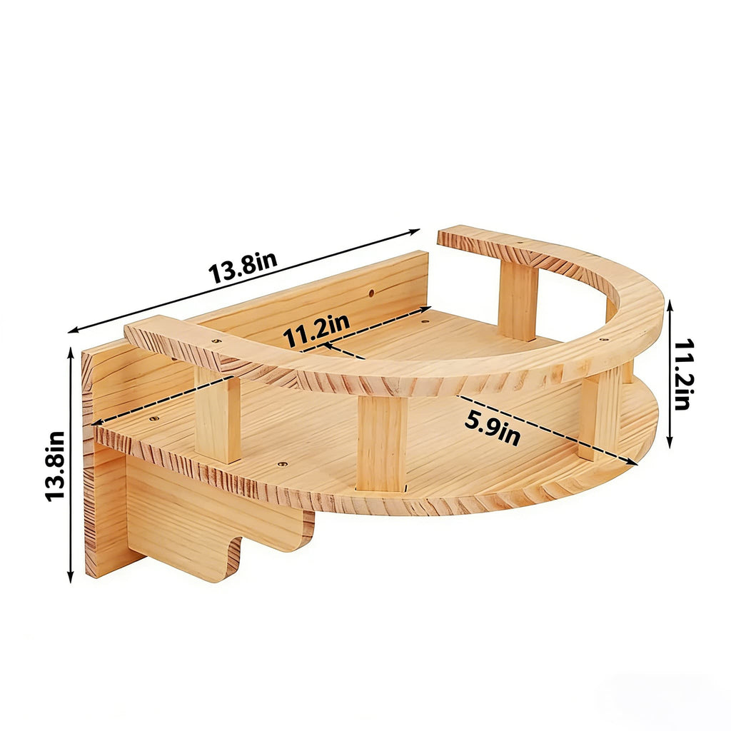 Wall-Mounted Cat Climbing Playground