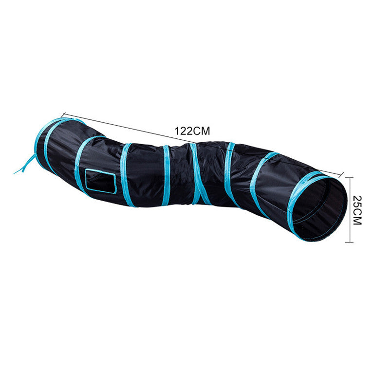Cat tunnel dimensions 122 cm long and 25 cm opening diameter