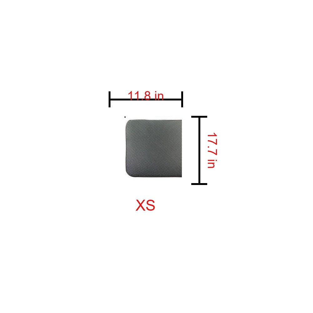 XS litter mat dimensions 11.8 x 17.7 in