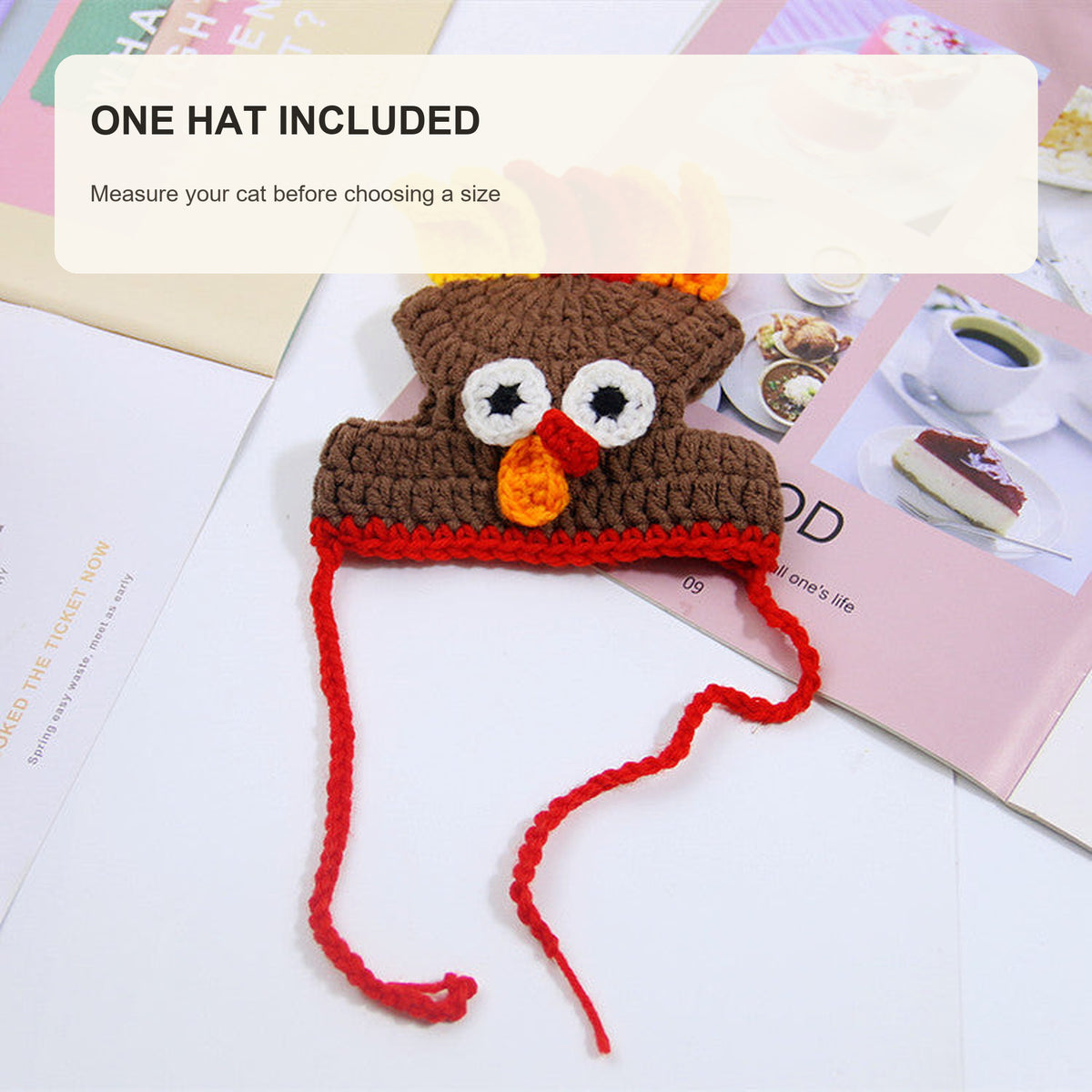 Festive Knit Cat Hat - 8