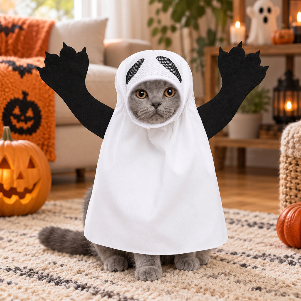 Ghost Cat Costume - 1