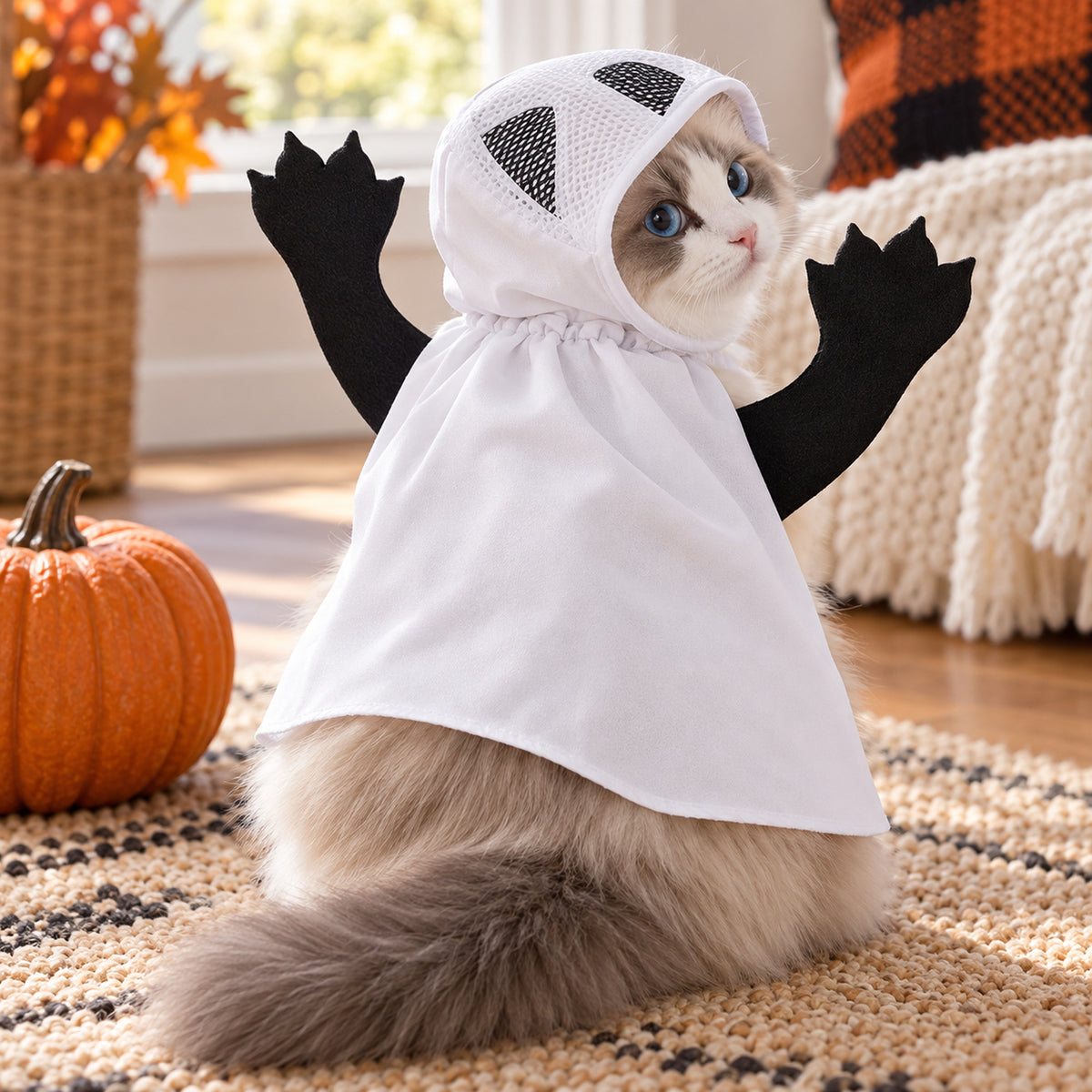Ghost Cat Costume - 4