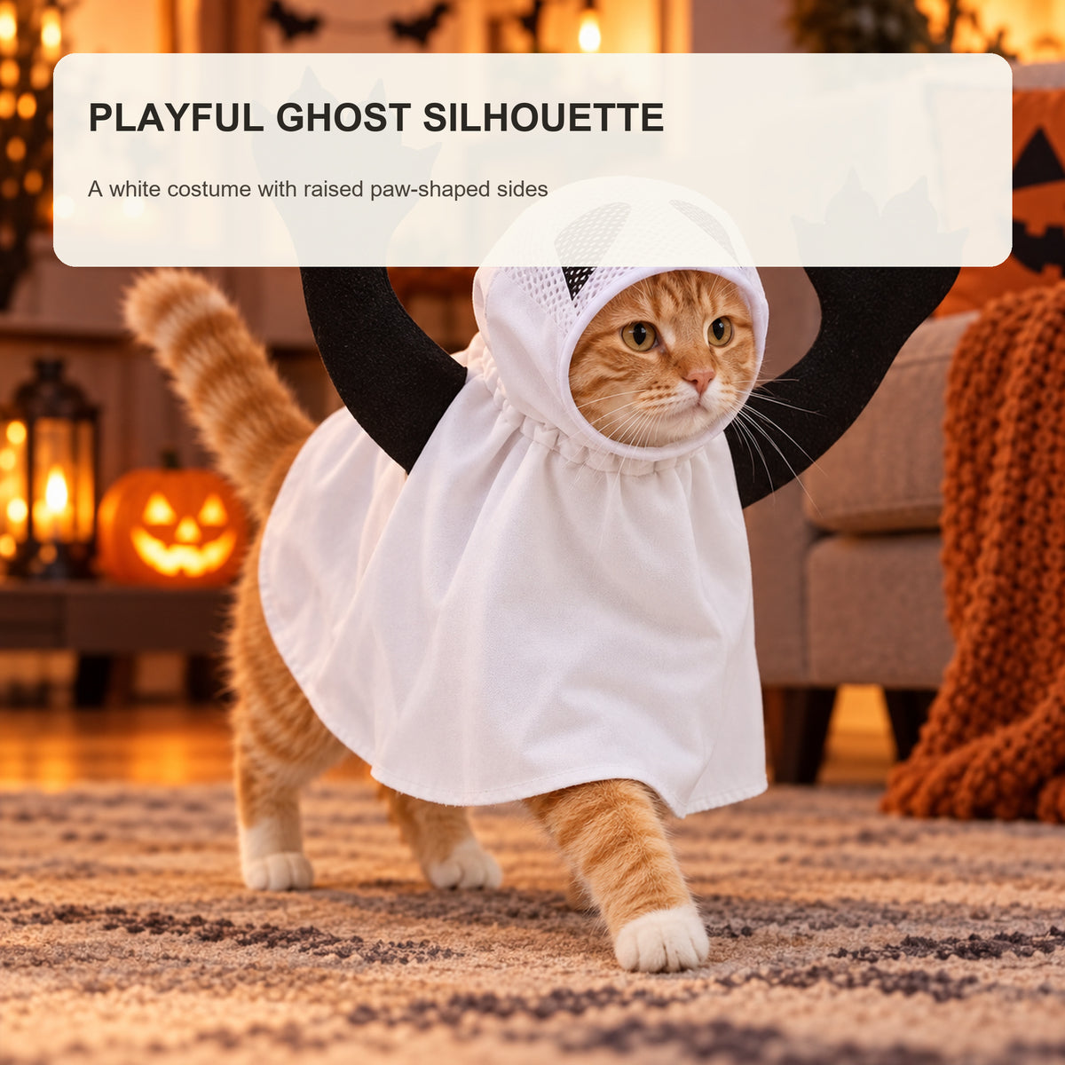 Ghost Cat Costume - 5