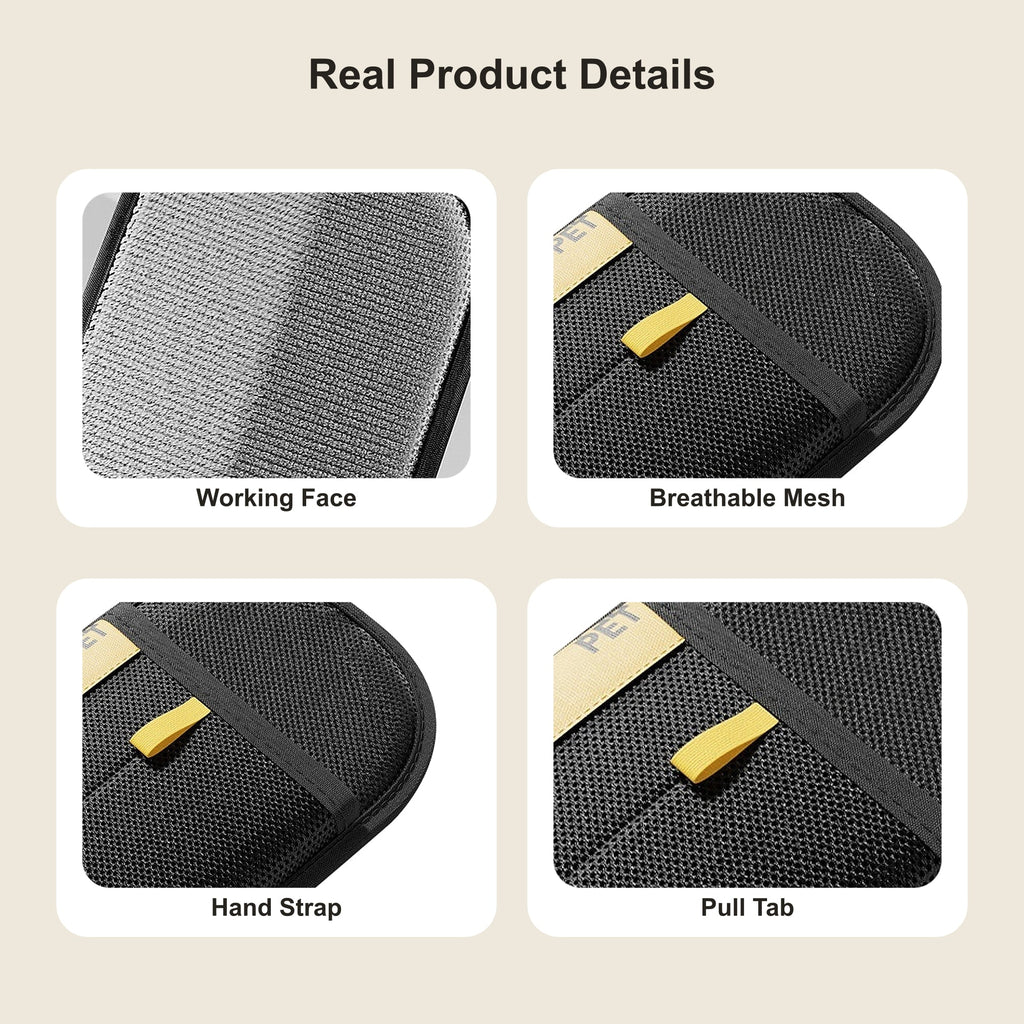 Real product details with authentic PET mark visible