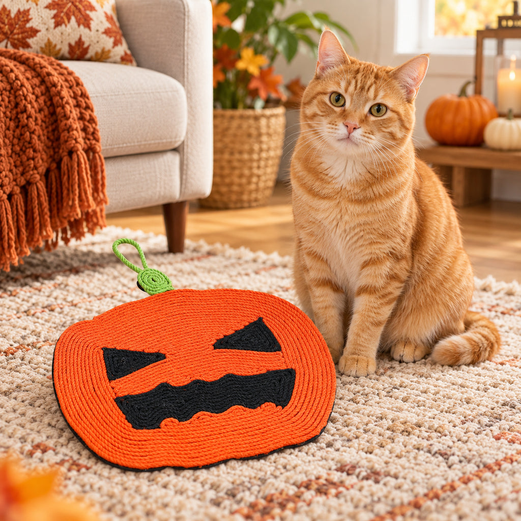 Pumpkin Cat Scratching Pad - 1