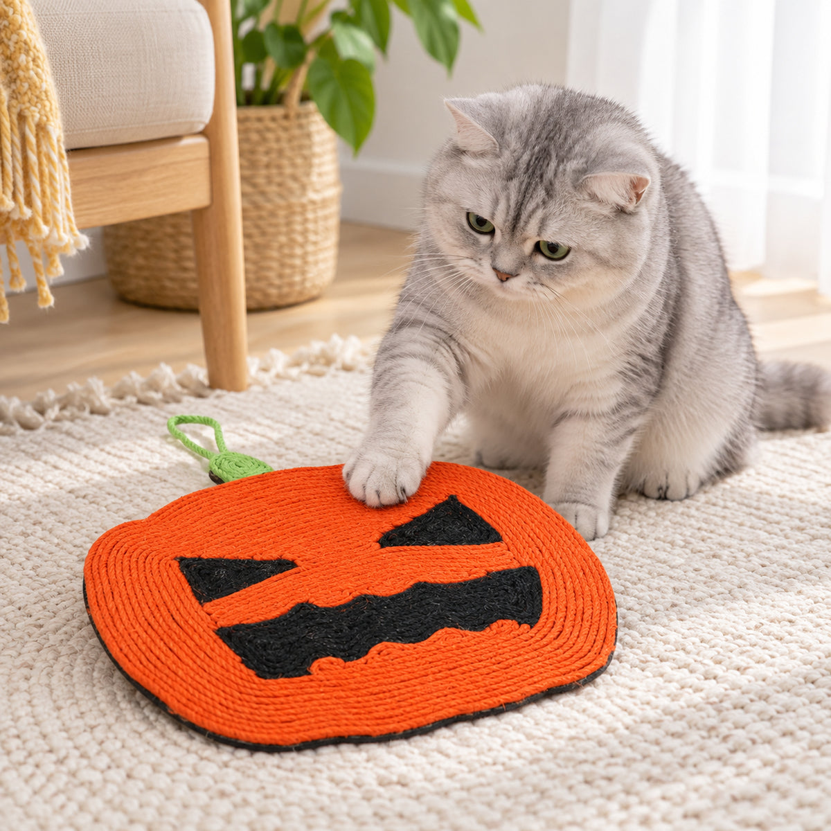 Pumpkin Cat Scratching Pad - 2